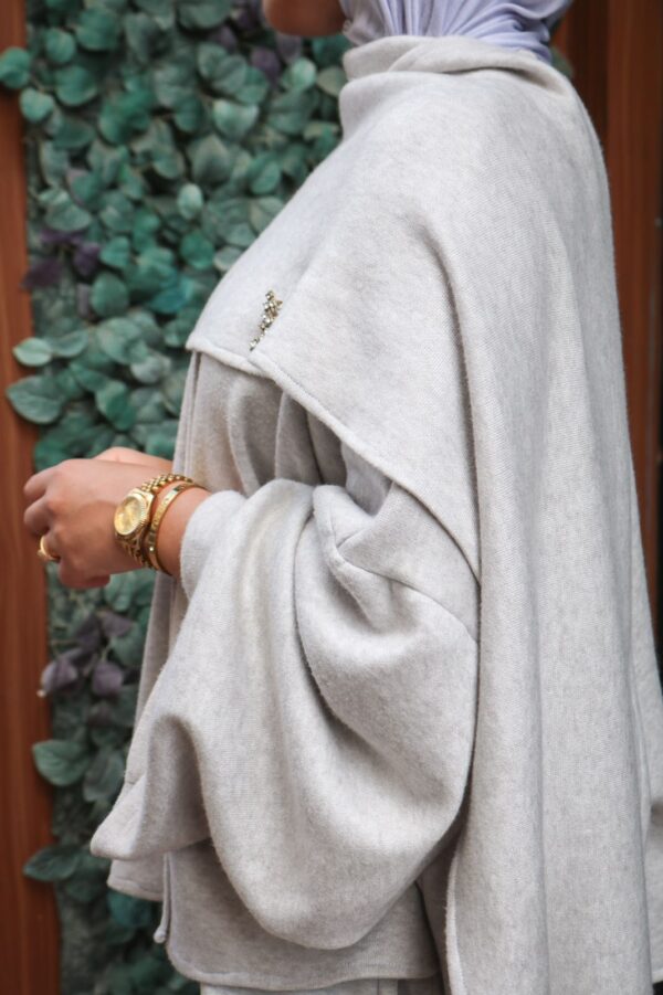 SCARF JACKET + ÉCHARPE - BEIGE – Image 2